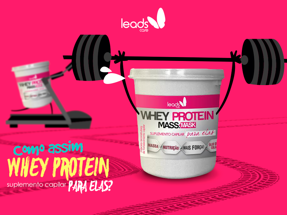 Máscara Whey protein Massa.mask Leads Care 400g